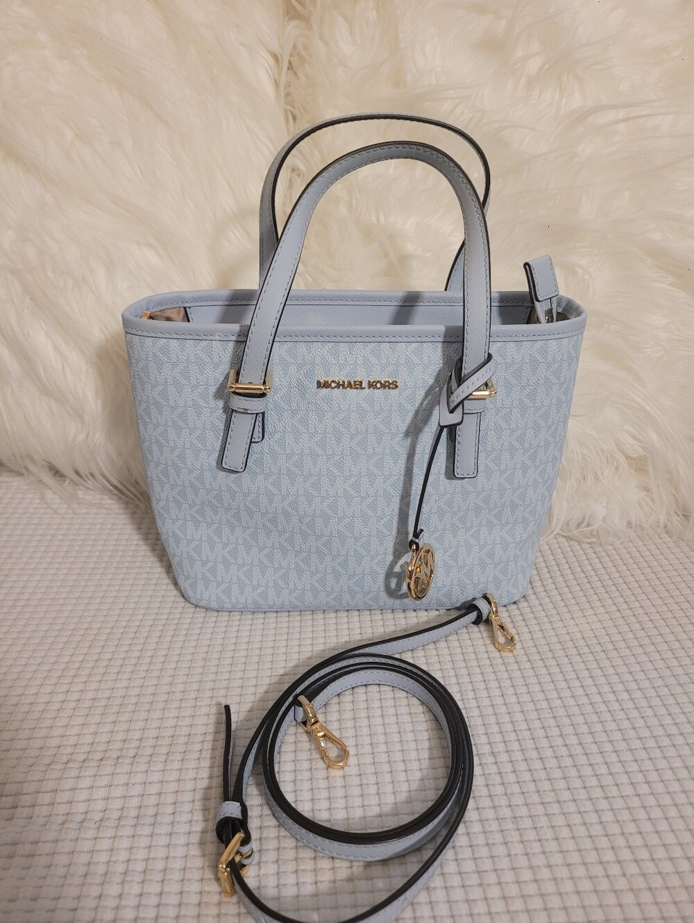MIchael Kors Light Blue Women's Medium Crossbody 9" X 7" X 4.5"
